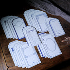 Retro Letterpress Printed Label Tag Cards