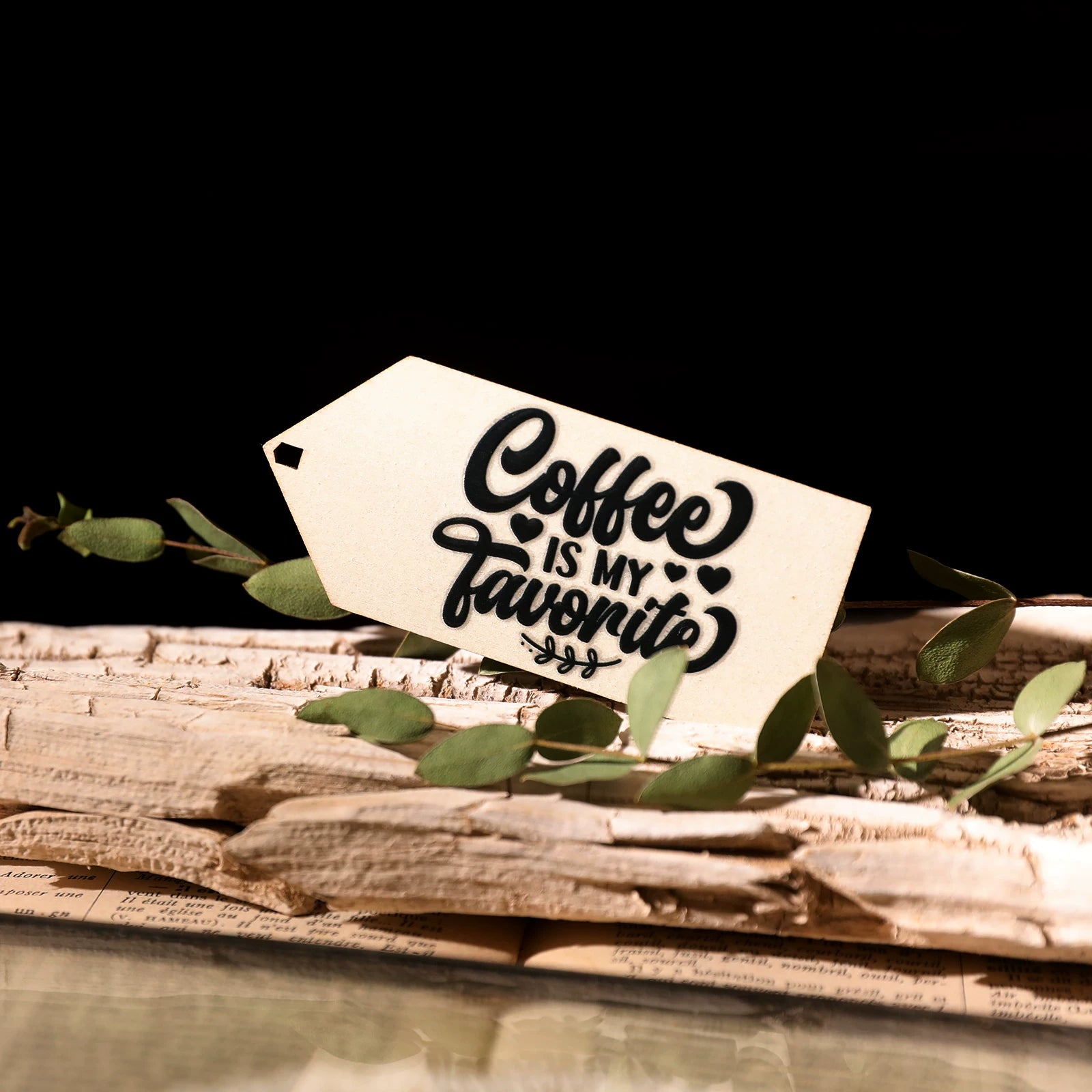 Coffee Phrases UV-DTF Rub-on Stickers