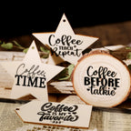 Coffee Phrases UV-DTF Rub-on Stickers