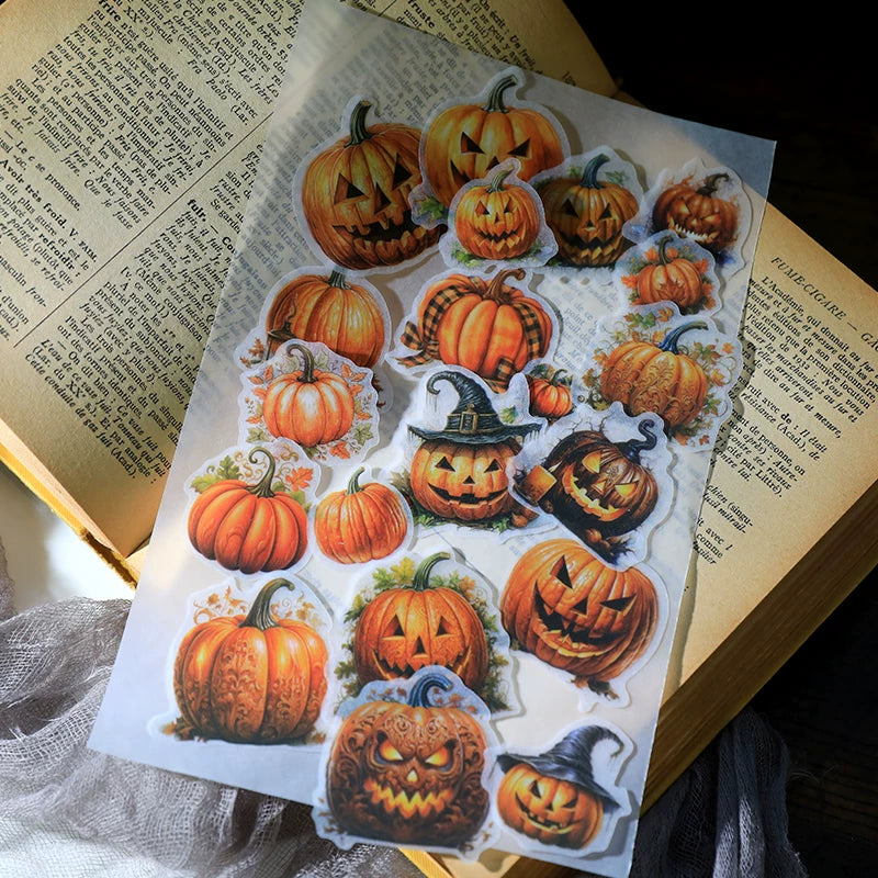 Halloween Pumpkin Vellum Stickers