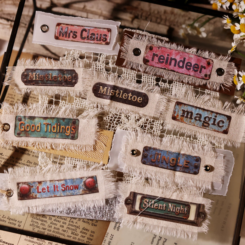 Christmas Signs Matte Rub-on Transfers