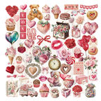 Pink Valentine's Day Vellum Stickers