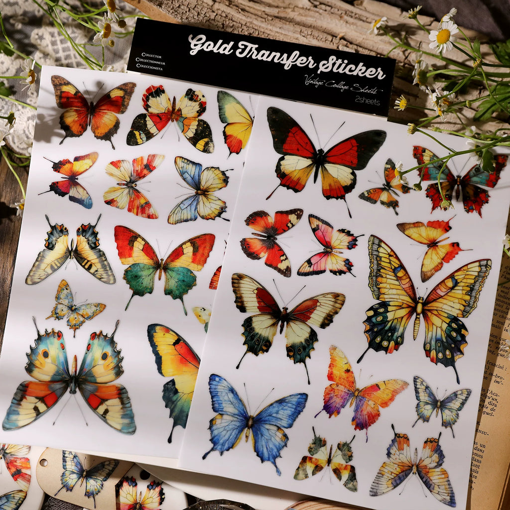 Butterflies UV-DTF Rub-on Stickers