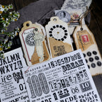Numbers and Letters Matte Rub-on Transfers