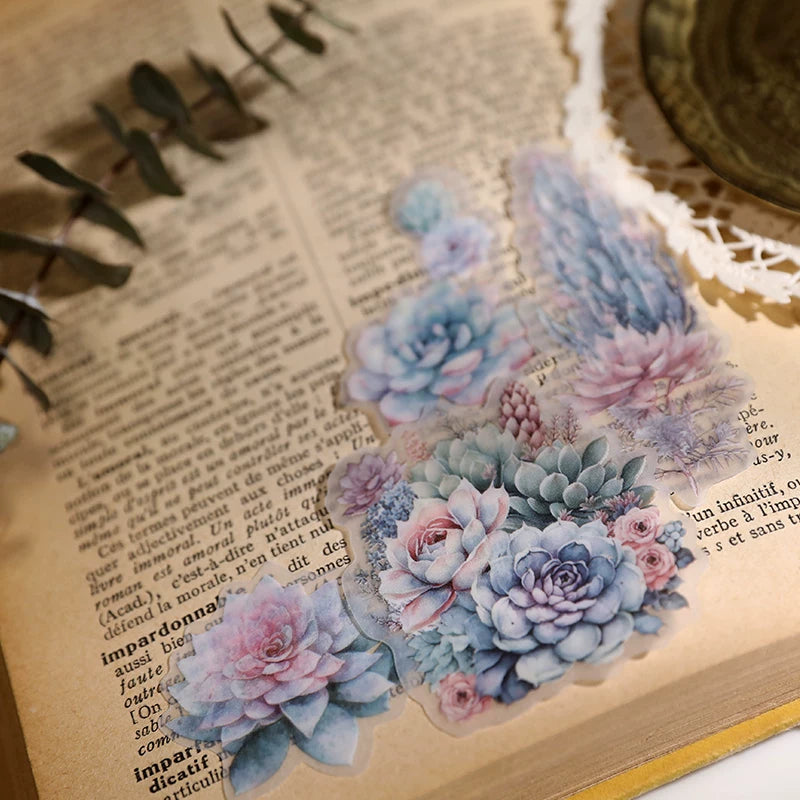 Succulent Vellum Stickers