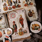 Halloween Matte Rub-on Transfers 2 Small Sheets - Witch