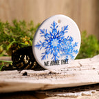Snowflake UV-DTF Rub-on Stickers