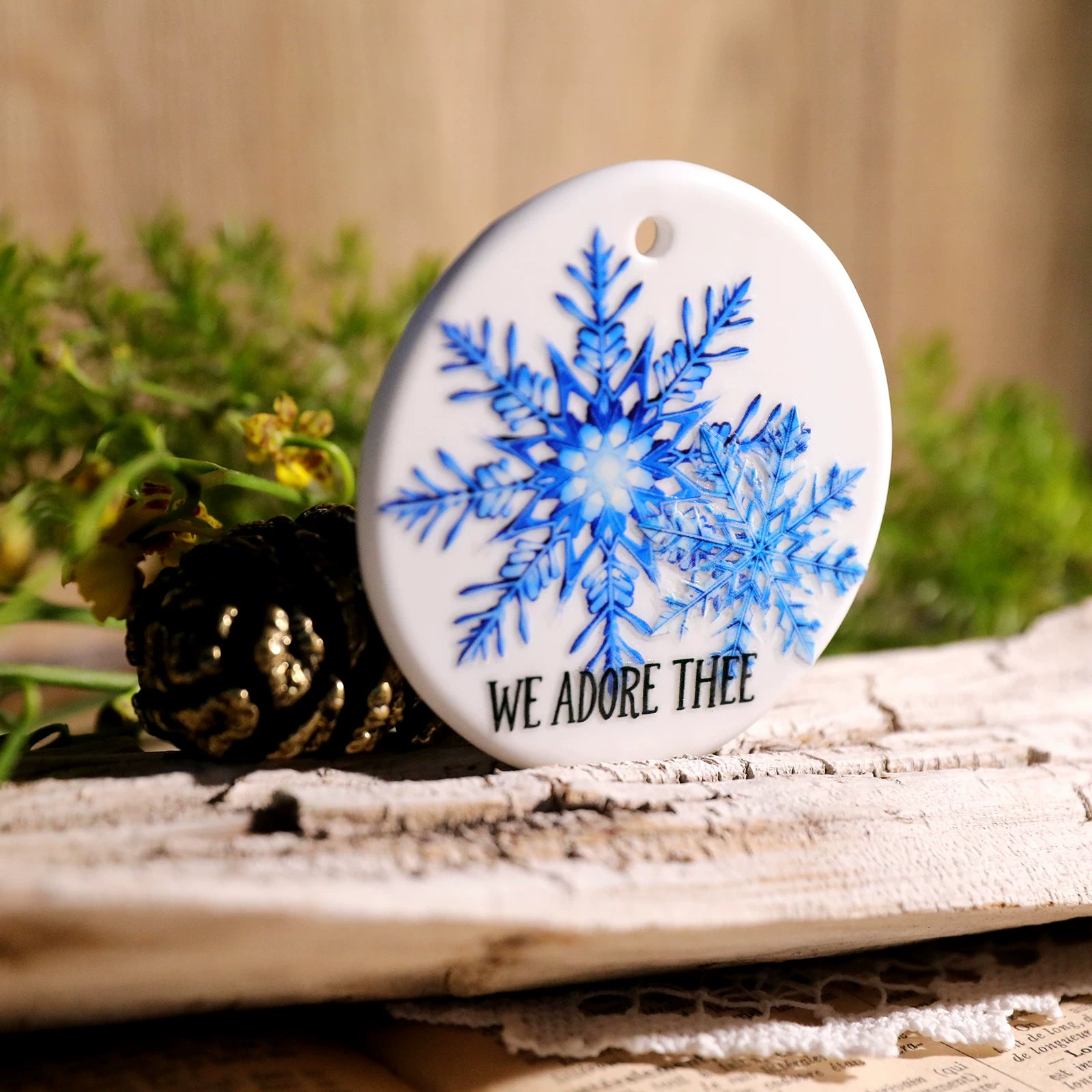 Snowflake UV-DTF Rub-on Stickers