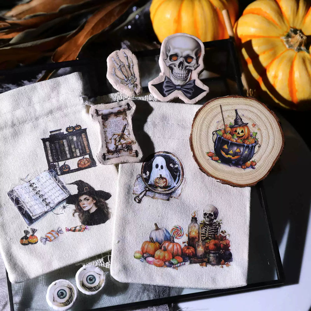 Halloween Dark Matte Rub-on Transfers
