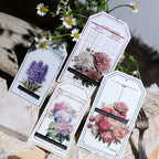 Blooming Flowers Vellum Stickers