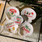 Christmas Embroidery  Quotes UV-DTF Rub-on Stickers