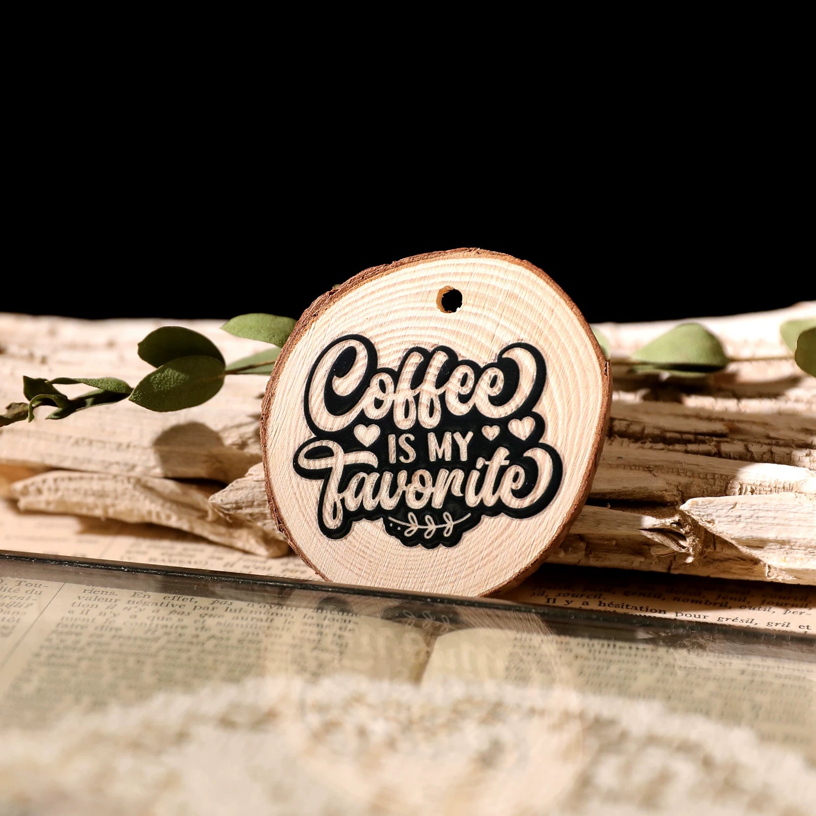 Coffee Phrases UV-DTF Rub-on Stickers