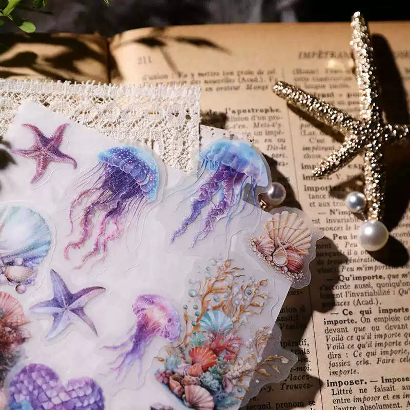 Mermaid Vellum Stickers
