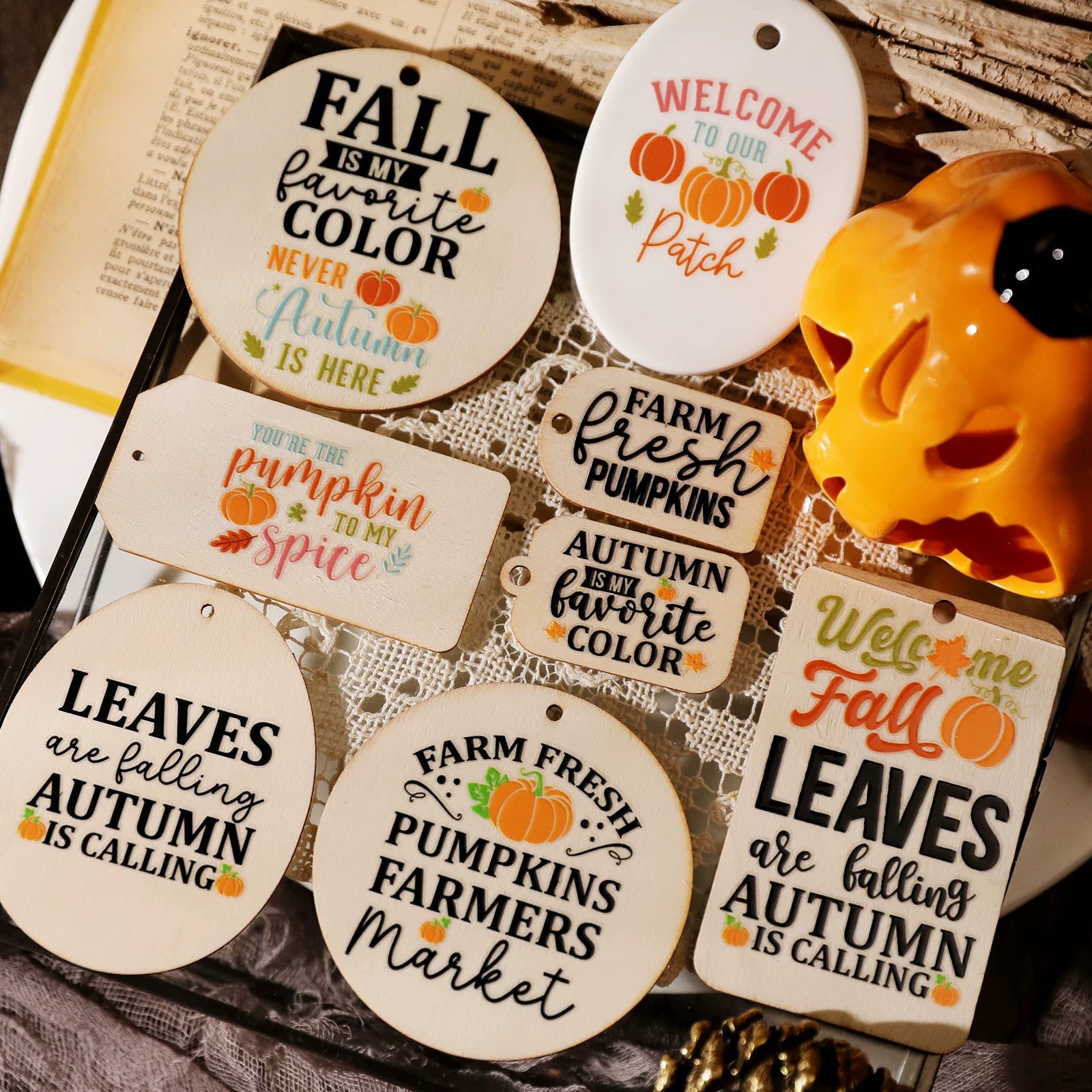 Thanksgiving Quotes UV-DTF Rub-on Stickers