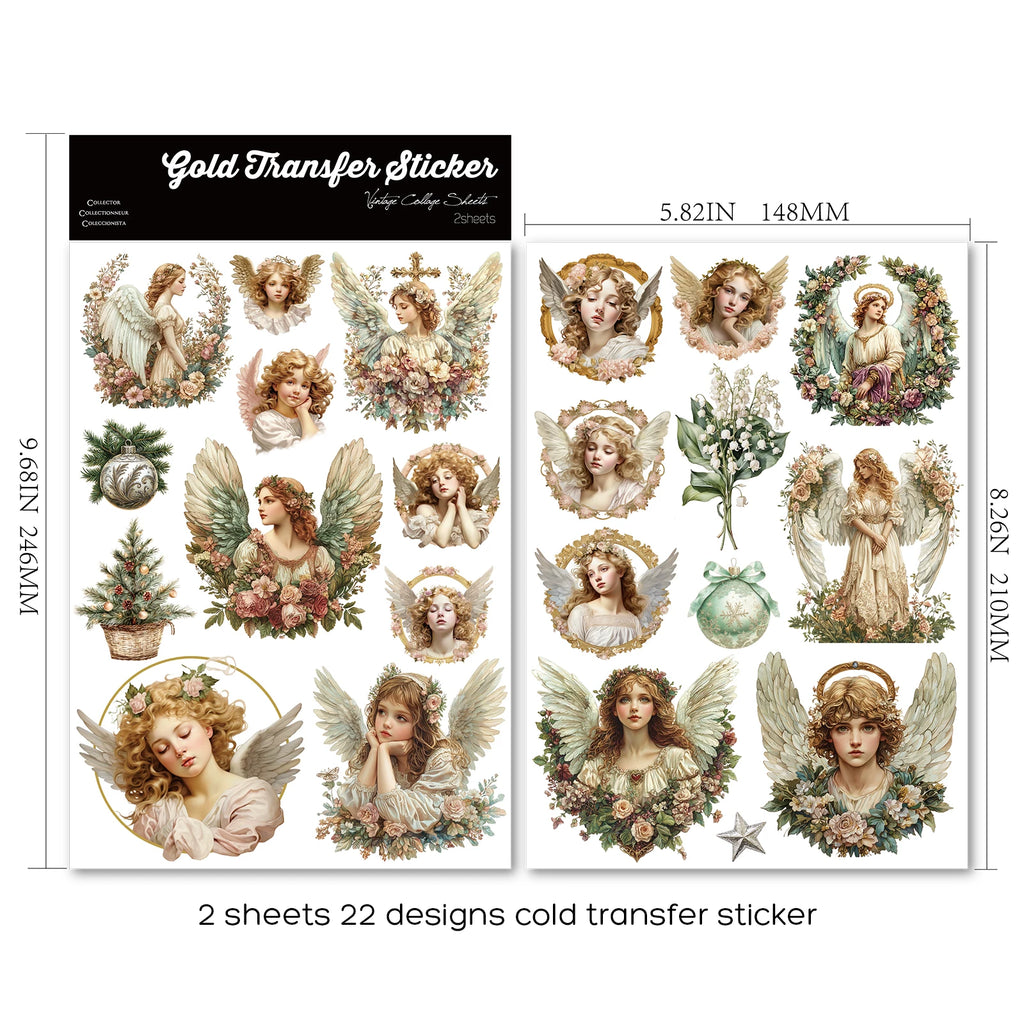 Angels UV-DTF Rub-on Stickers - Fresh