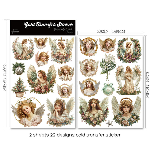 Angels UV-DTF Rub-on Stickers - Fresh