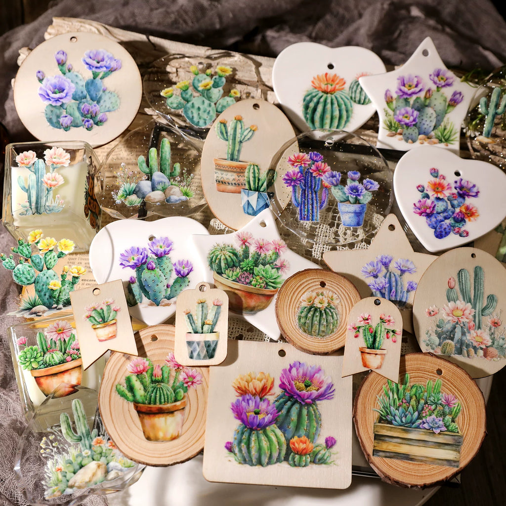 Cactus UV-DTF Rub-on Stickers
