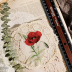 Larger Flowers Vellum Stickers