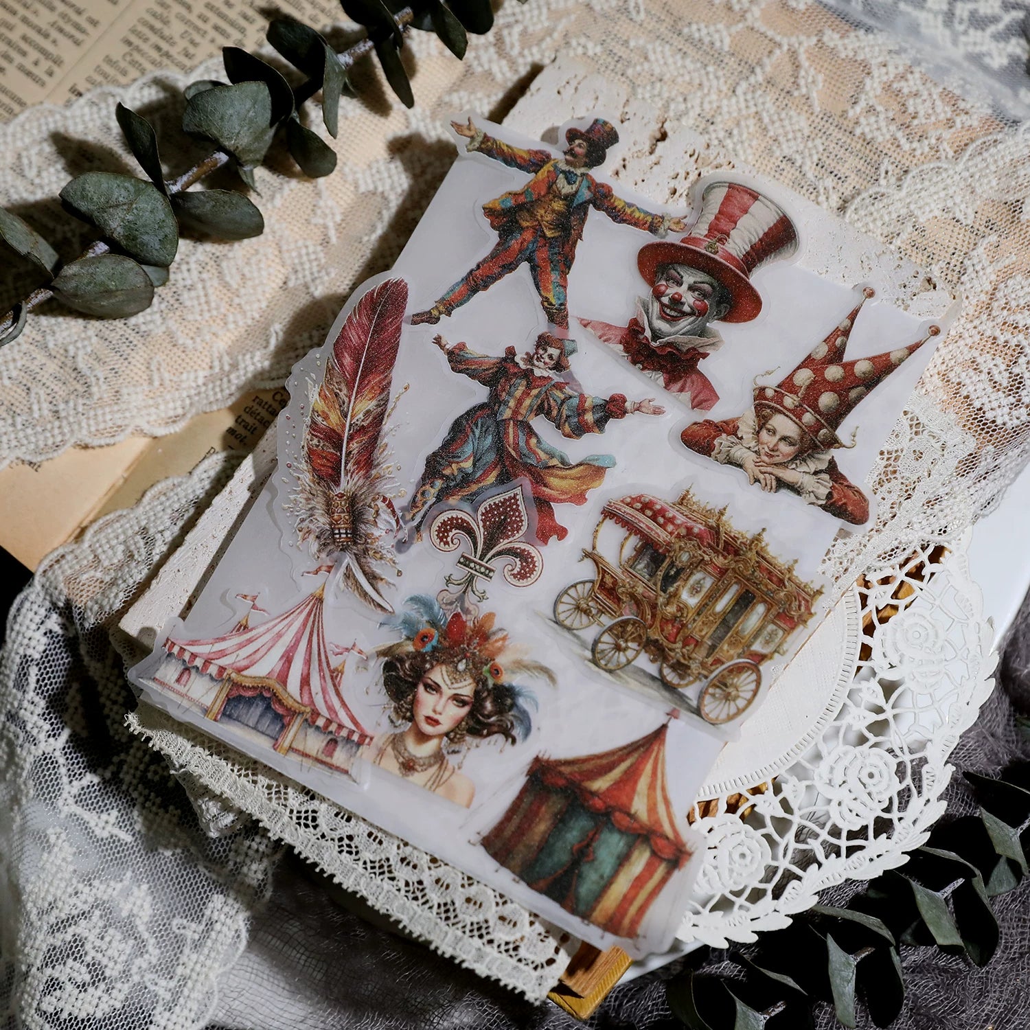 Circus Vellum Stickers
