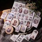 Silver Christmas Matte Rub-on Transfers 2 Small Sheets