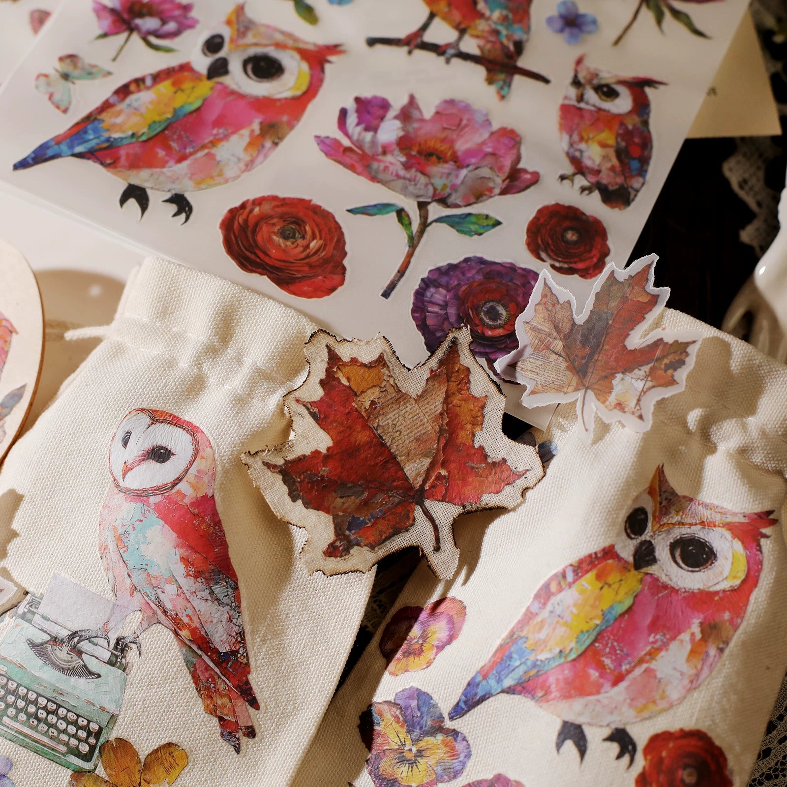 Owl Matte Rub-on Transfers