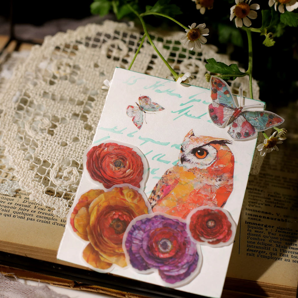 Owl Matte Rub-on Transfers