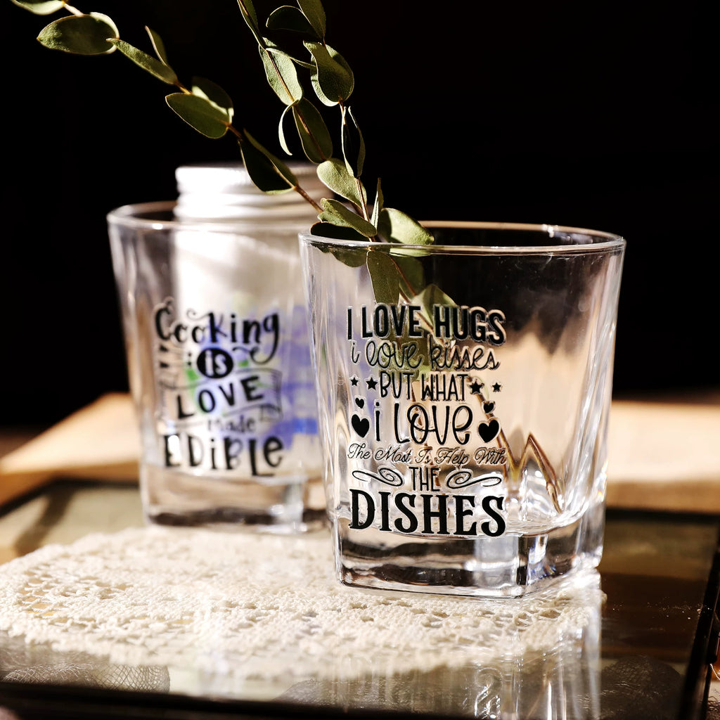 Kitchen Phrases UV-DTF Rub-on Stickers