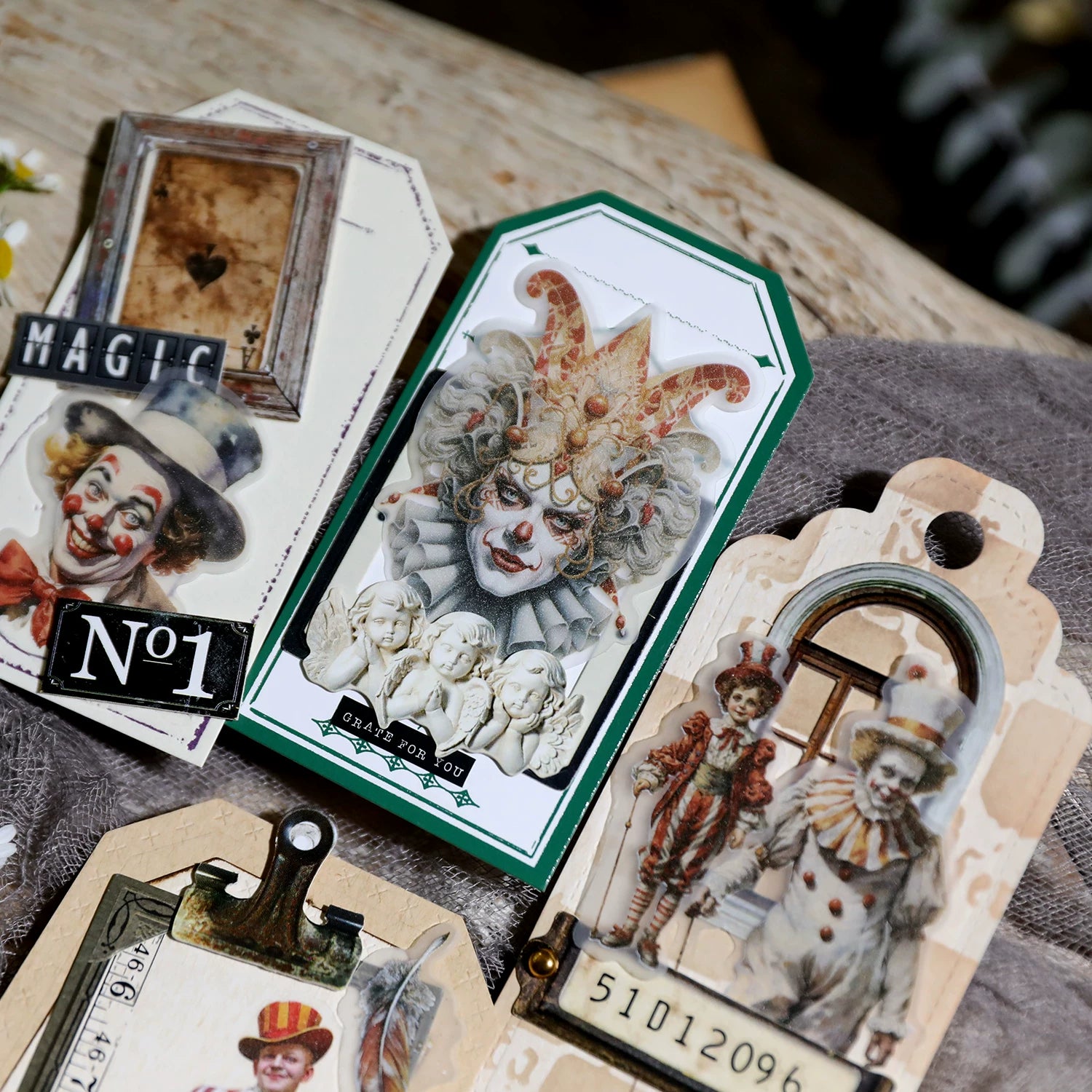 Circus Vellum Stickers