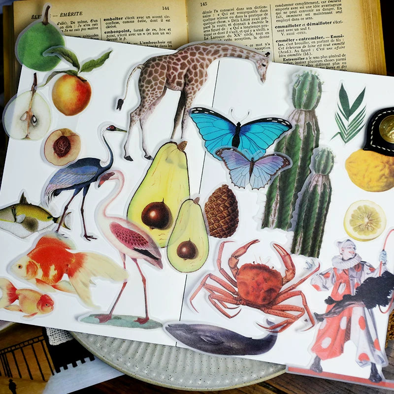 Life Encyclopedia Vellum Stickers