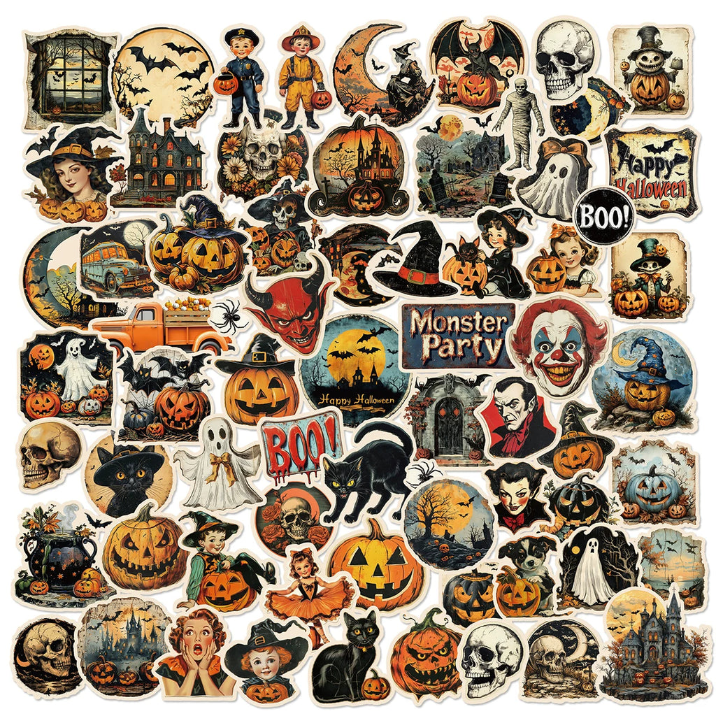 Halloween PVC Self-adhesive Stickers
