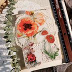 Larger Flowers Vellum Stickers