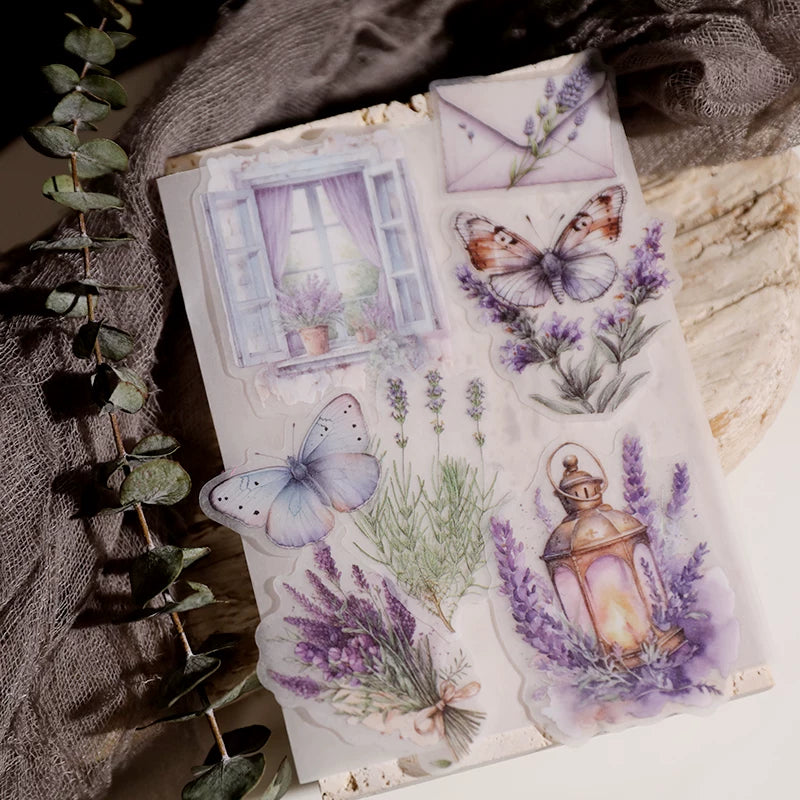Lavender Vellum Stickers