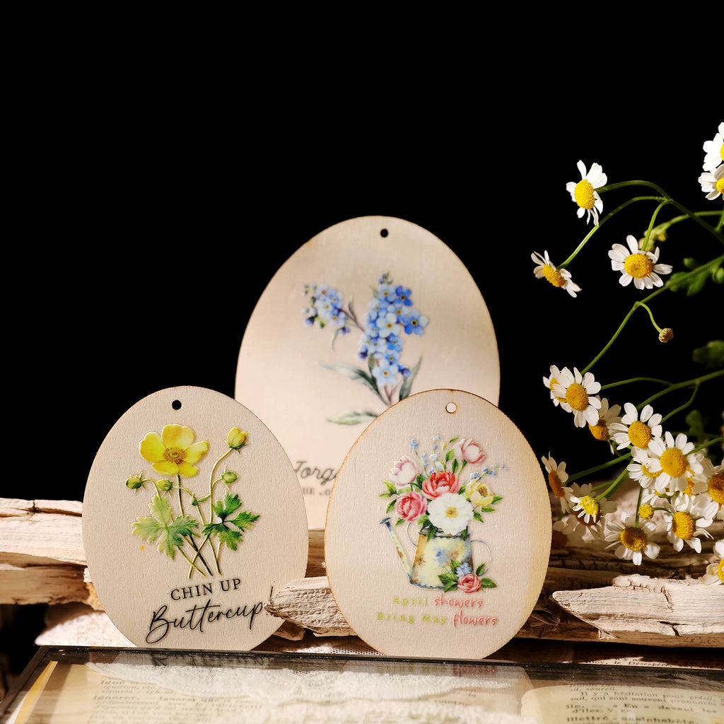 Flower Phrases UV-DTF Rub-on Stickers