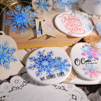 Snowflake UV-DTF Rub-on Stickers