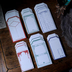 Retro Letterpress Printed Label Tag Cards