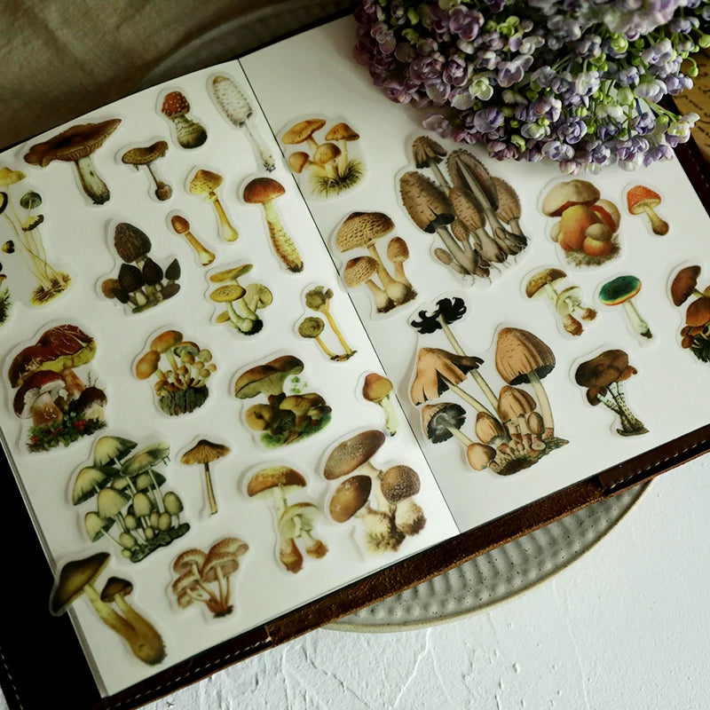 Little Mushroom Vellum Stickers