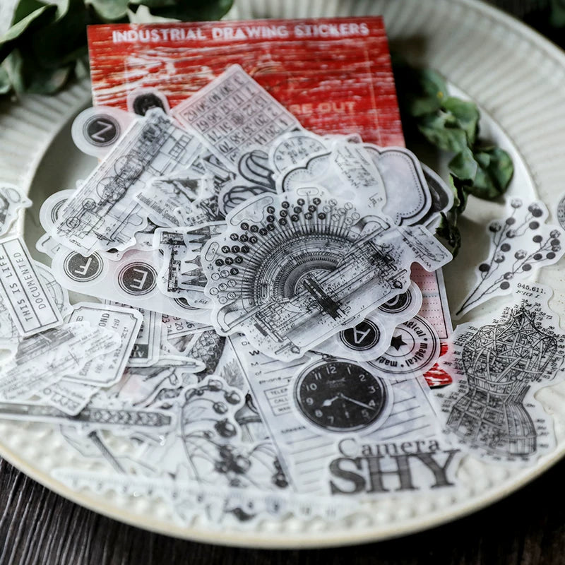 Steam Machinery Vellum Stickers
