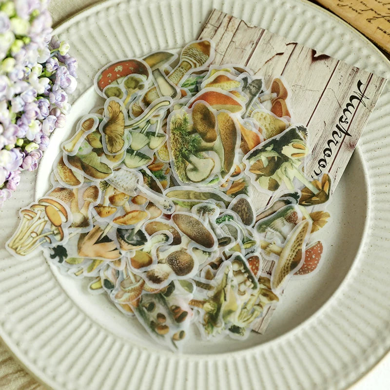 Little Mushroom Vellum Stickers