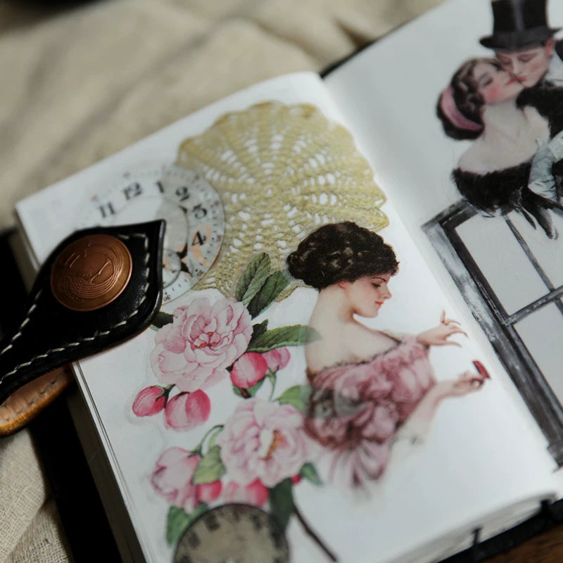 Elegant Woman Vellum Stickers