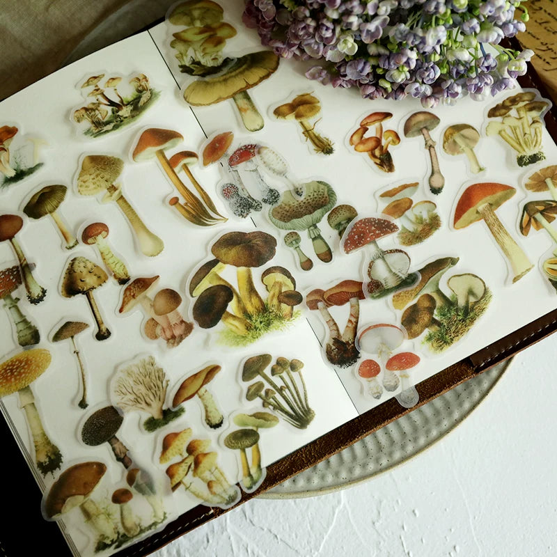 Little Mushroom Vellum Stickers