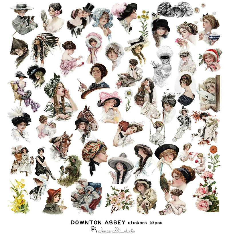 Elegant Woman Vellum Stickers
