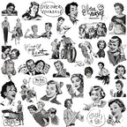 Figure Vellum Stickers