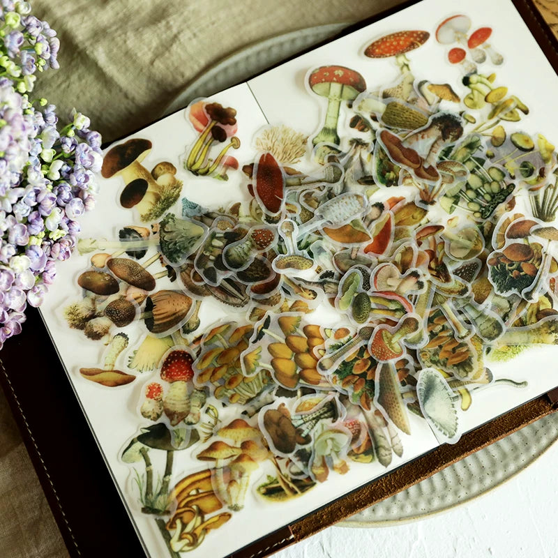 Little Mushroom Vellum Stickers