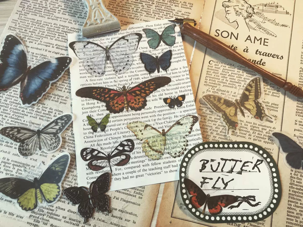 Little Butterfly Vellum Stickers