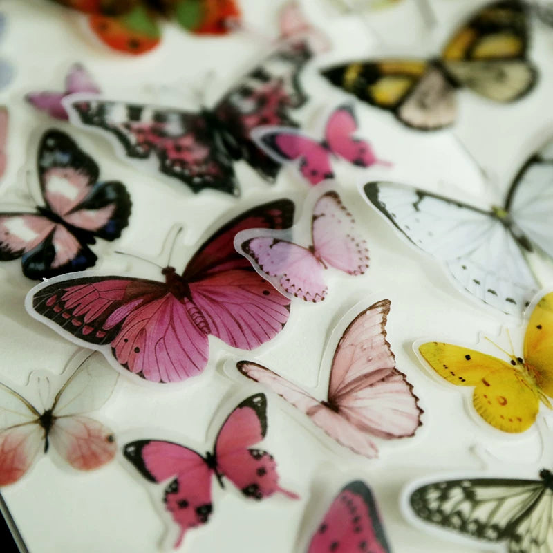 Little Butterfly Vellum Stickers