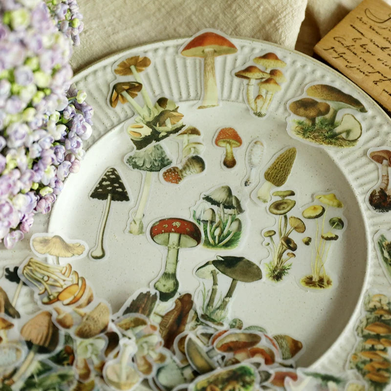 Little Mushroom Vellum Stickers