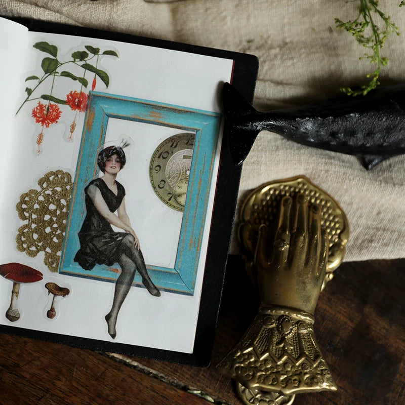 Elegant Woman Vellum Stickers