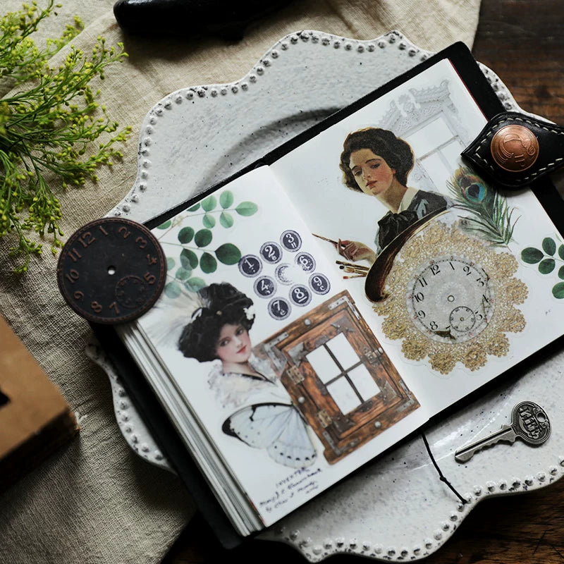 Elegant Woman Vellum Stickers