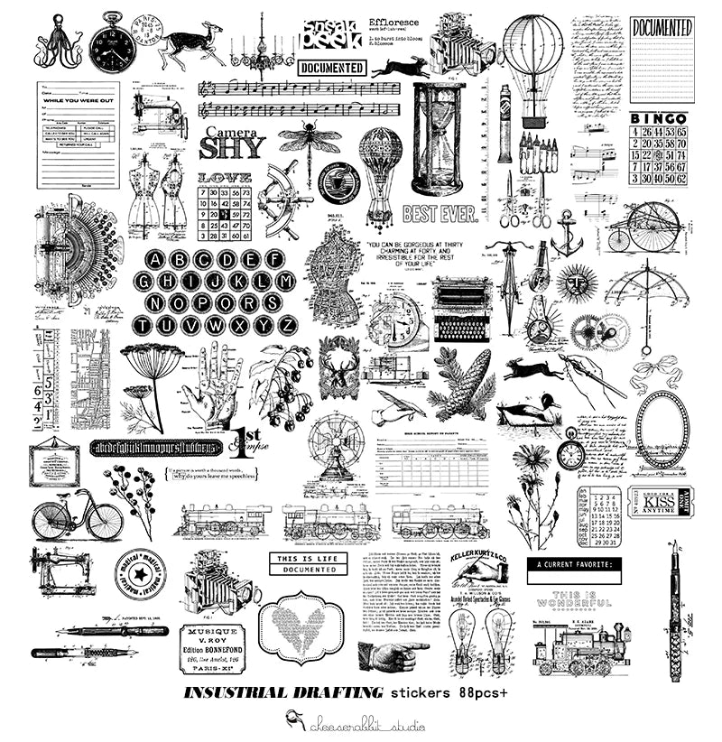 Steam Machinery Vellum Stickers