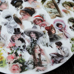 Elegant Woman Vellum Stickers